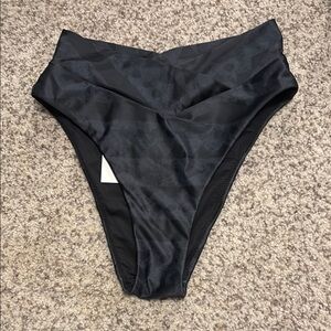 Black/Gray Pattern, Never Worn, ZYIA Swim Bottoms
